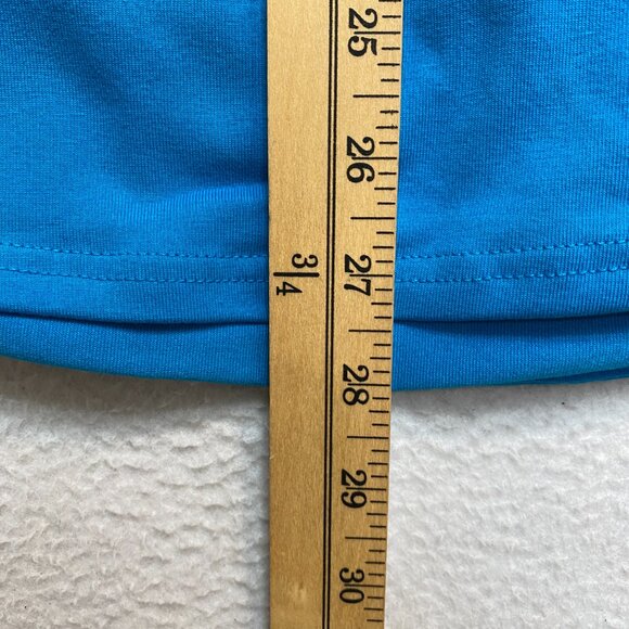 Nike Activewear Shirt Womens XL Blue 1/2 Zip Pullover Swoosh Dri-Fit Pullover - Picture 10 of 11